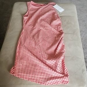 Zara check print dress!
